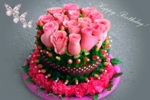 Цветочный торт прекрасный подарок для любой девушки