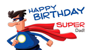 Прикольная картинка с комиксом на супергероя для папы в день рождения