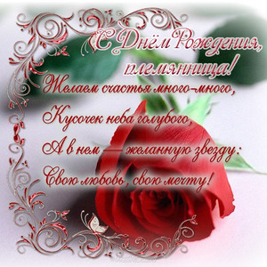 Красная роза на белом фоне с бордовыми узорами племяннице
